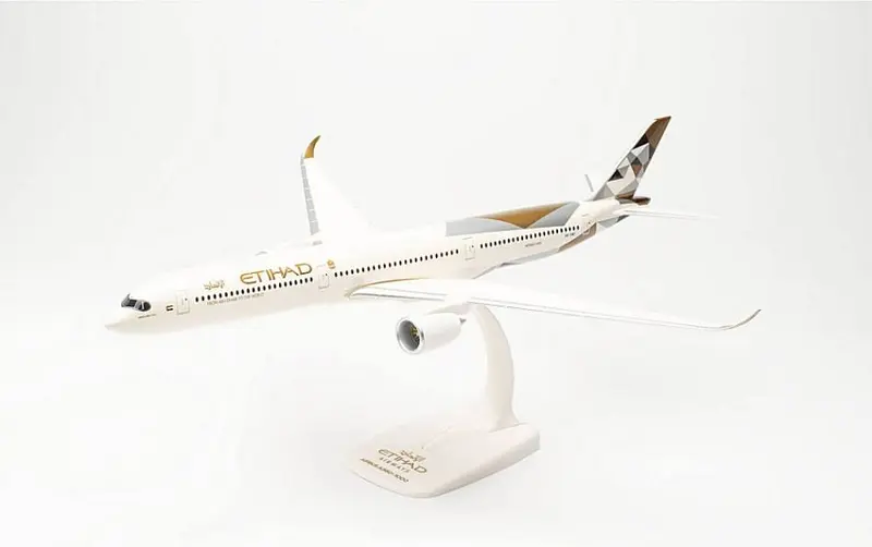 MODELLINO IN SCALA COMPATIBILE CON AIRBUS A350-1000 ETHIAD AIRWAYS 1