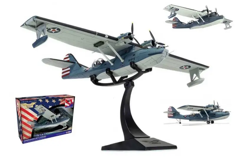 MODELLINO IN SCALA COMPATIBILE CON CONSOLIDATED PBY-5 CATALINA HAWAII, POST PEARL HARBOR RAID 1