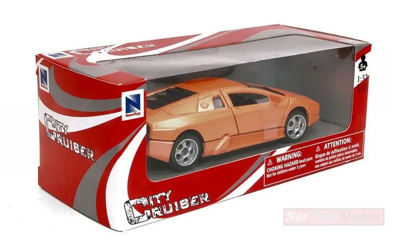 MODELLINO IN SCALA COMPATIBILE CON LAMBORGHINI MURCIELAGO ORANGE METALLIC 1