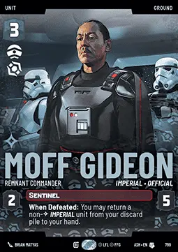 Moff Gideon, Comandante Dei Resti Imperiali - Ceneri dell'Impero