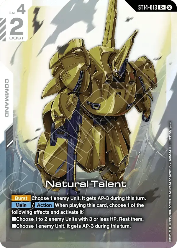 Natural Talent (ST14-013) - Starter Deck
