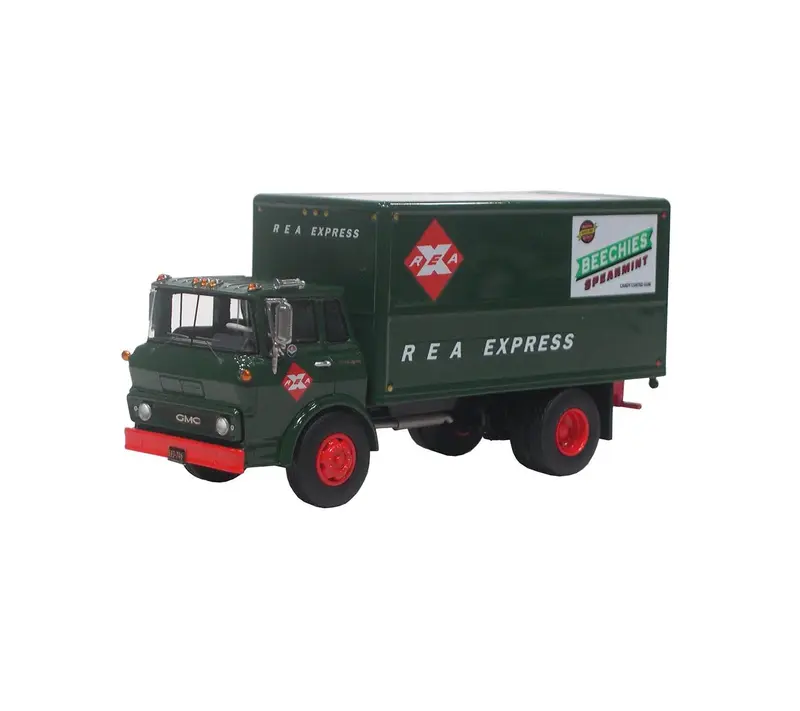 Neo Scale Models - 1960 GMC 6500 Steel Tilt Cab COE Box Truck "REA Express" - Scala 1/64 NEO64087