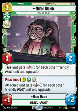 Nien Nunb, Copilota Leale - Salto nell'Iperspazio (Rare) [JTL-093]
