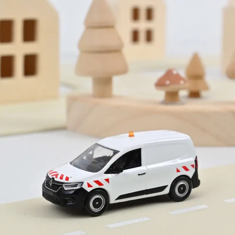 Norev - 2023 Renault Kangoo Van White with Red Stripe - Scala 1/64