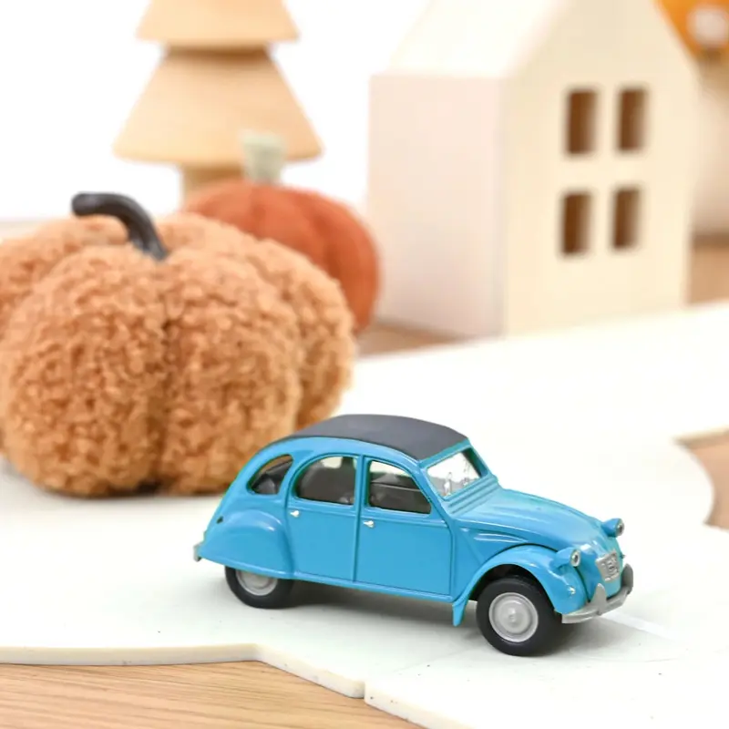 Norev - Citroen 2CV 1976 Petrel Blue - Scala 1/64 Circa