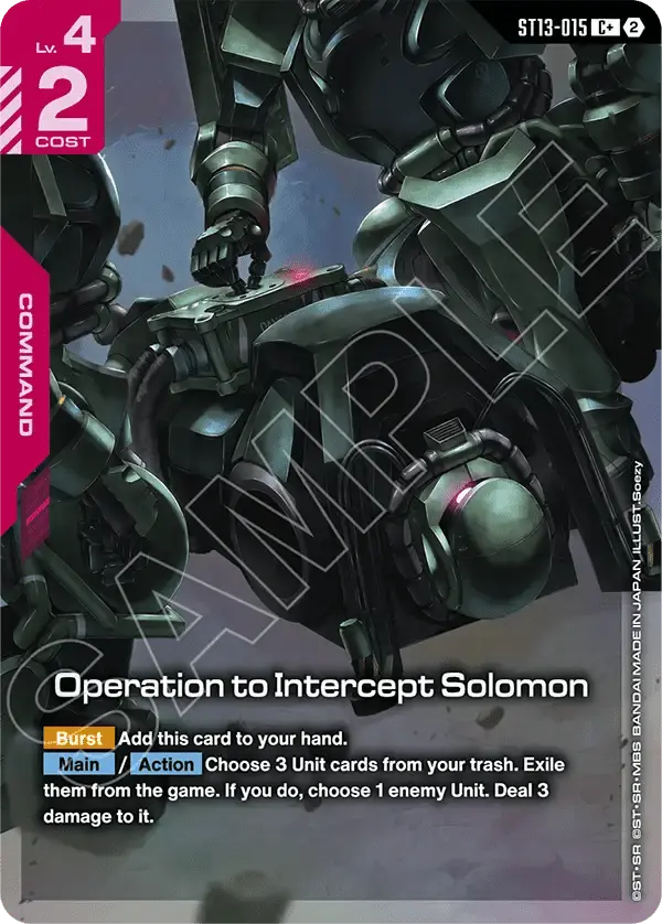 Operation to Intercept Solomon (ST13-015) - Starter Deck