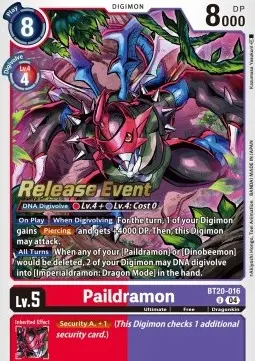 Paildramon (BT20-016) - Promos
