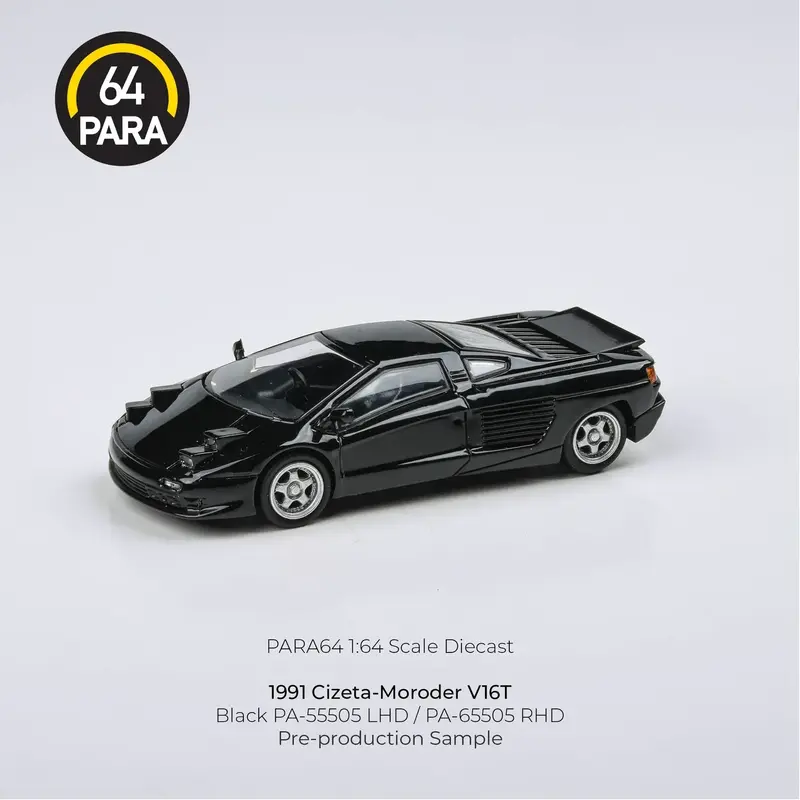 Para64 - 1991 Cizeta-Moroder V16T  Super Fly Black (pop up light) - Scala 1/64