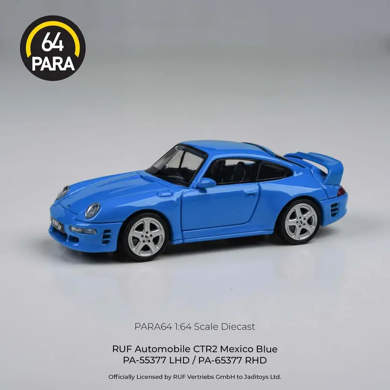 Para64 - 1995 Porsche RUF CTR2 Mexico Blue LHD - Scala 1/64