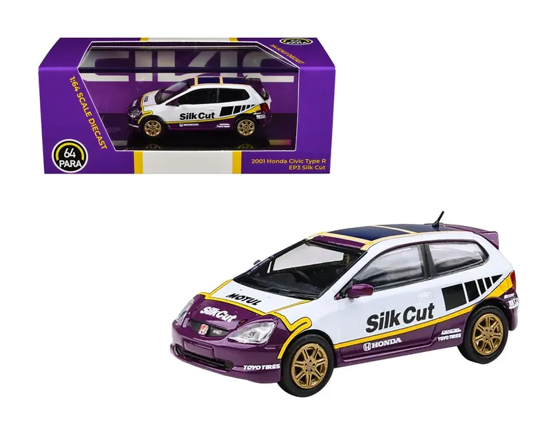 Para64 - 2001 Honda Civic Type R EP3 "Silk Cut" - Scala 1/64