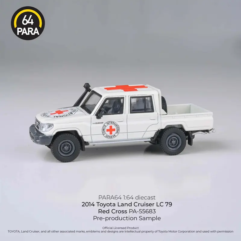 Para64 - 2014 Toyota Land Cruiser LC79 Double Cab Pickup Red Cross LHD - Scala 1/64