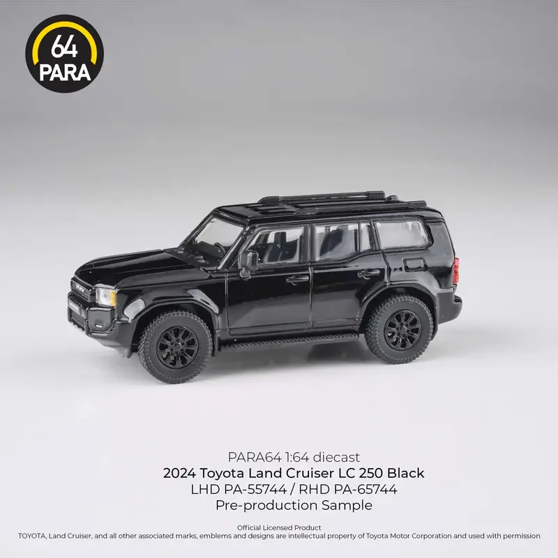 Para64 - 2024 Toyota Land Cruiser 250 Prado Black LHD - Scala 1/64