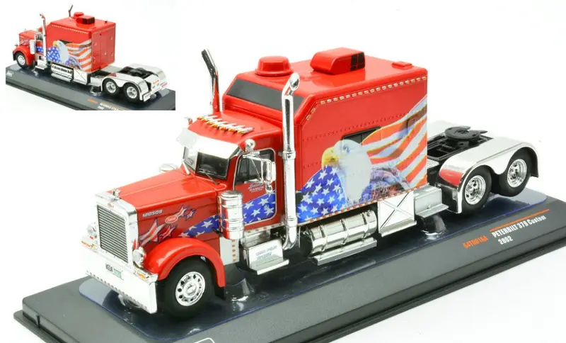 PETERBILT 379 CUSTOM 2002 RED/DECALS 1