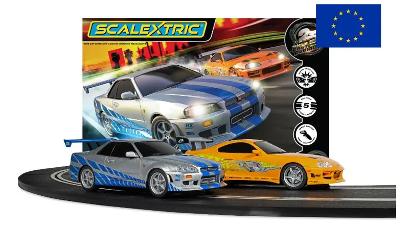 PISTA FAST & FURIOUS TOYOTA SUPRA & NISSAN R34 LUNGH.cm 158 1