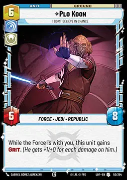 Plo Koon, Non Credo Nelle Possibilità - Leggende della Forza (Uncommon) [LOF-050]
