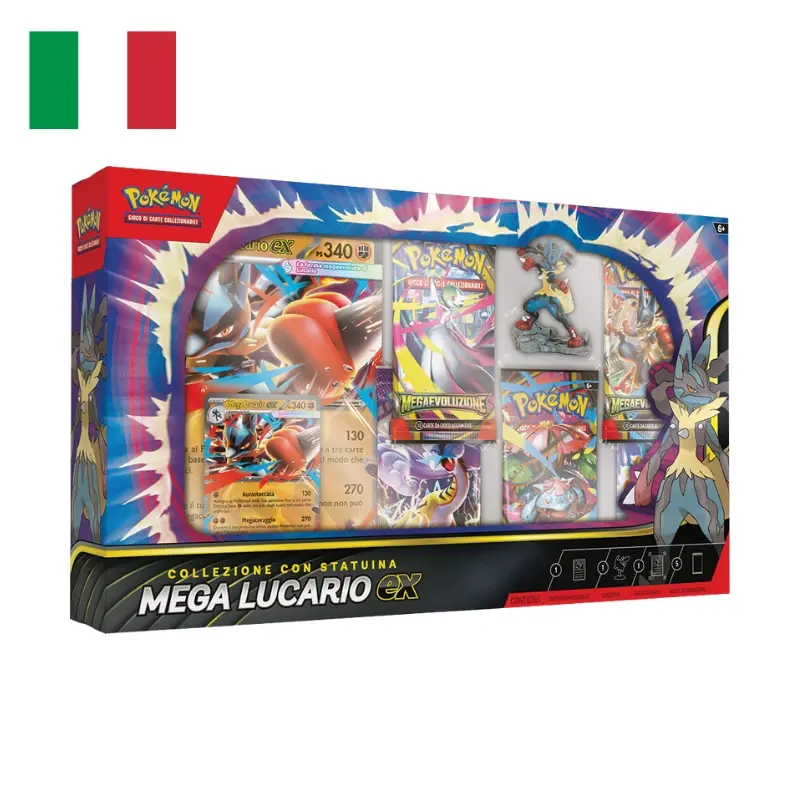 Pokemon - Collezione con statuina Mega Lucario ex