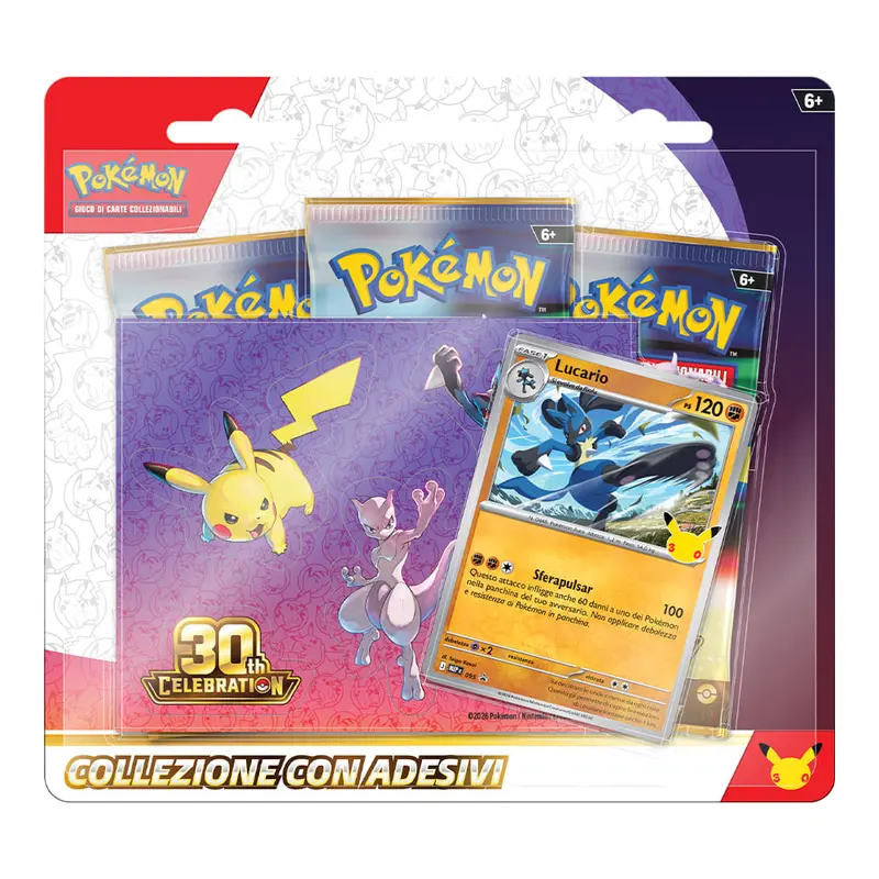 Pokémon GCC - 30° Anniversario - Collezione con adesivi