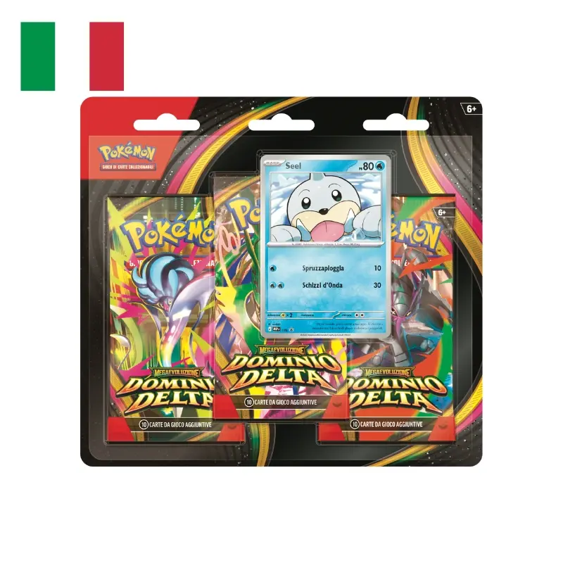 Pokemon Megaevoluzione Dominio Delta - Blister da 3 bustine con carta promo (ITA)