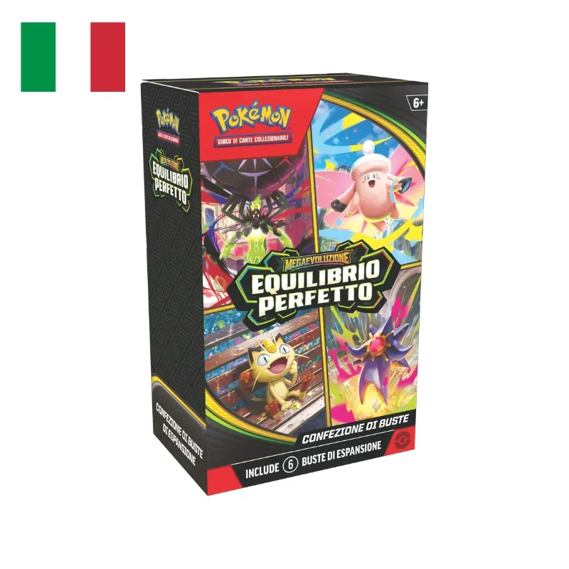 Pokemon Megaevoluzione Equilibrio Perfetto - Box 6 Bustine 10 carte (ITA)