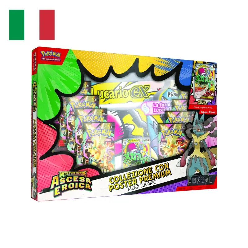Pokemon Megaevoluzioni Ascesa Eroica - Collezione con Poster Premium (ITA)