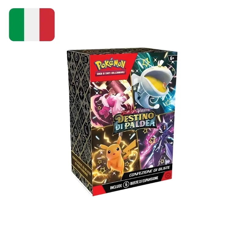 Pokemon Scarlatto e Violetto Destino di Paldea - Box 6 Bustine 10 carte (ITA)