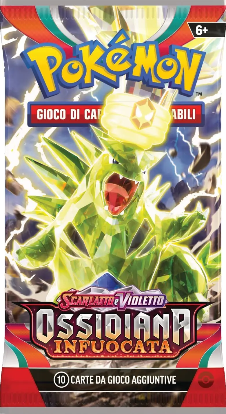 Pokemon Scarlatto e Violetto Ossidiana Infuocata - Bustina singola 10 carte (ITA)