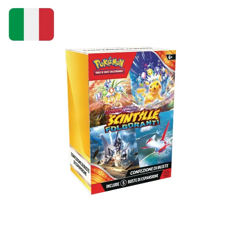 Pokemon Scarlatto e Violetto Scintille Folgoranti - Box 6 Bustine 10 carte (ITA)