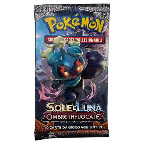 Pokemon Sole e Luna Ombre Infuocate - Bustina singola 10 carte (ITA)