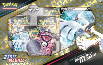 Pokemon Spada e Scudo Zenit Regale - Collezione speciale Unkown-V e Lugia-V