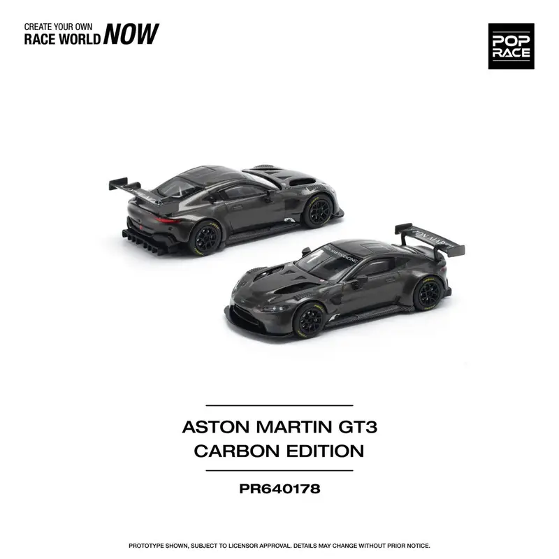 Pop Race - Aston Martin Vantage GT3 Carbon edition - Scala 1/64 PR64-178