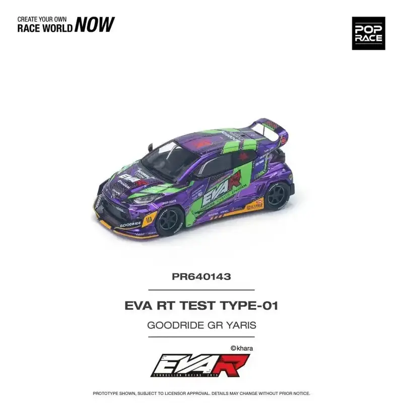 Pop Race - Eva RT Test Type-01 Goodride Toyota GR Yaris - Pop Race - Scala 1/64 PR64-143