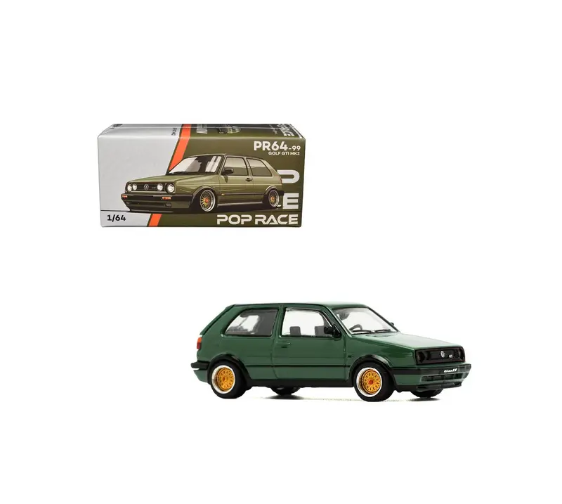 Pop Race - Golf GTI MK2 Green - Scala 1/64 PR64-99