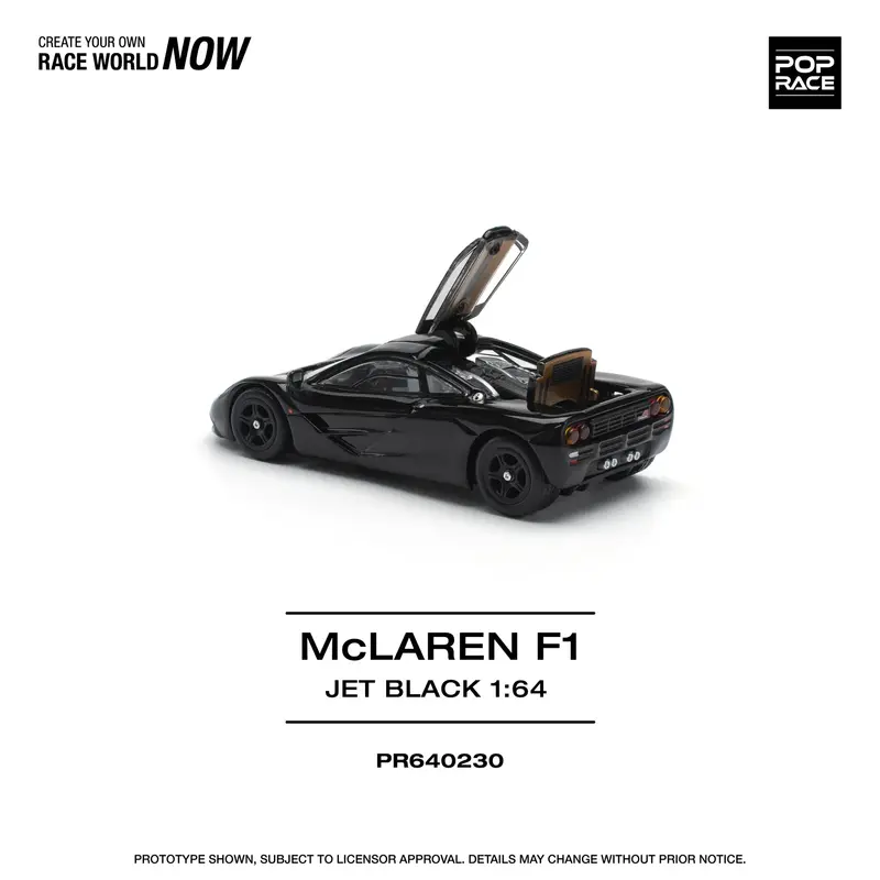Pop Race - McLaren F1 Jet Black - Scala 1/64 PR64-230