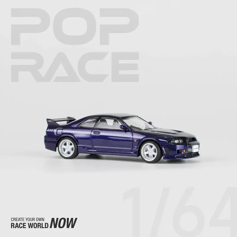Pop Race - Nissan GT-R R33 NISMO 400R Midnight Purple Scala 1/64 PR64-51