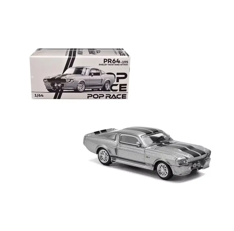 Pop Race - Shelby Mustang GT500 Grey / Black - Scala 1/64 PR64-195