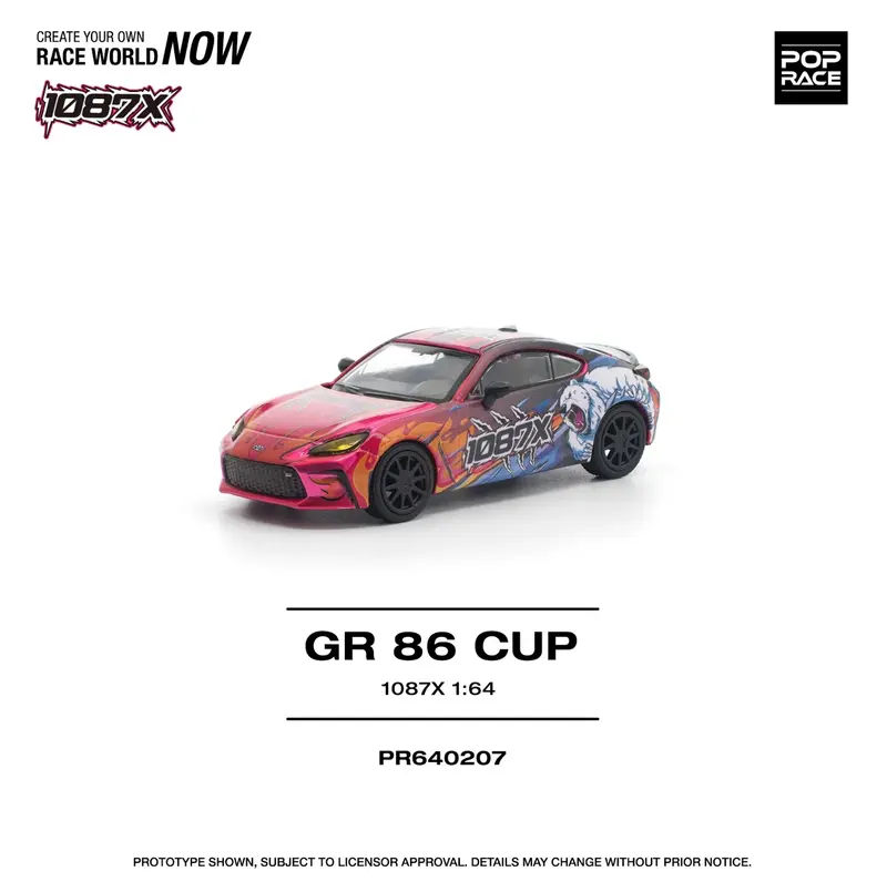 Pop Race - Toyota 1087X GR86 CUP - Scala 1/64 PR64-207