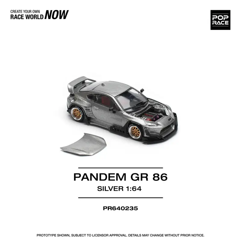 Pop Race - Toyota PANDEM GR86 - Scala 1/64 PR64-235