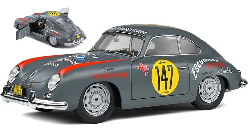 PORSCHE 356 PRE-A COUPE N.147 RACING PANAM 1954 1