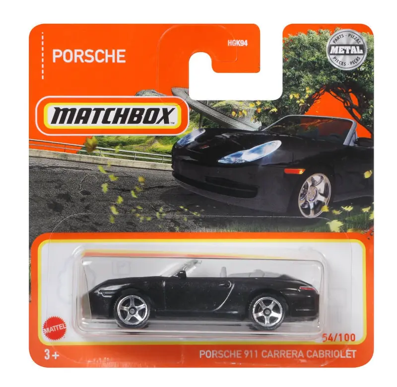 Porsche 911 Carrera Cabriolet Black #54 #54- Matchbox - Scala 1/64 Circa