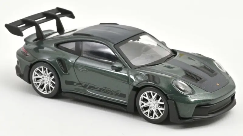PORSCHE 911 GT3 RS 2022 GREEN METALLIC/BLACK JET CAR 1
