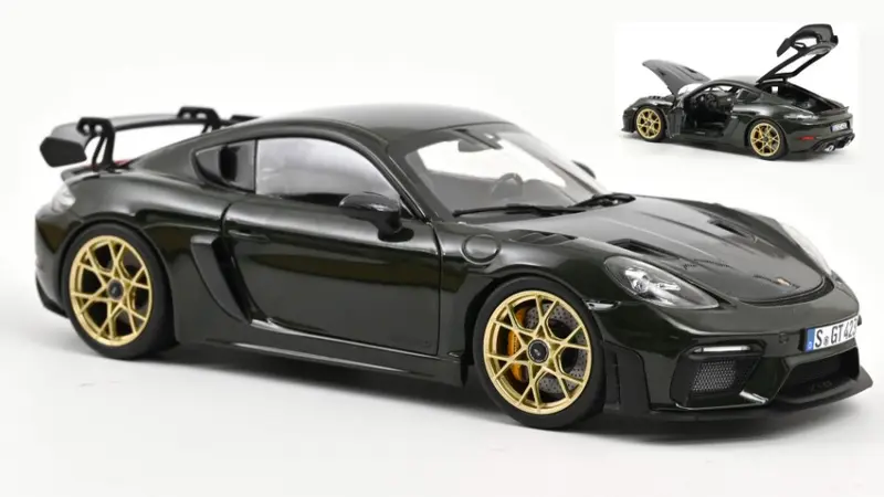 PORSCHE CAYMAN GT4 RS W/WEISSACH PACK 2023 BREWSTER GREEN 1