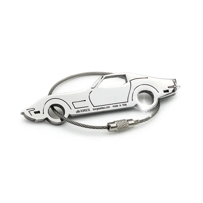 Portachiavi Chevrolet Corvette Stingray Acciaio Inox Lucido Cod. S80B011