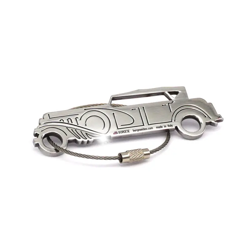 Portachiavi Duesenberg Dual Cowl Acciaio Inox Lucido Cod. S80B098