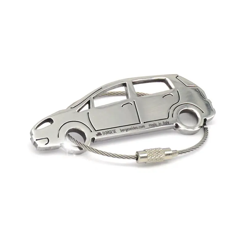 Portachiavi Fiat Grande Punto Acciaio Inox Lucido Cod. S80B070