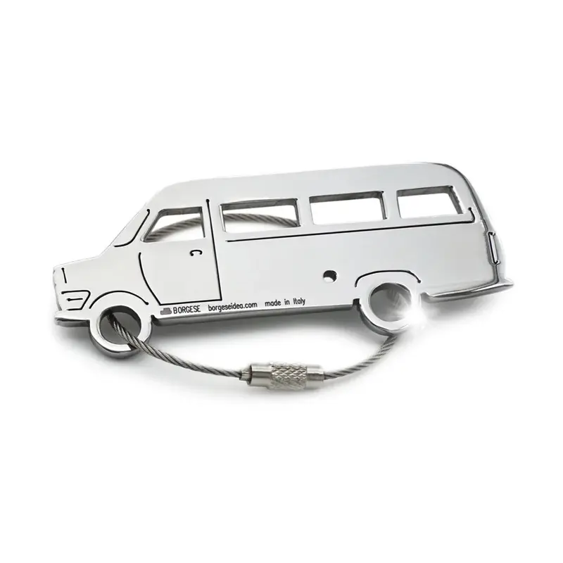 Portachiavi Ford Transit Acciaio Inox Lucido Cod. S80B021