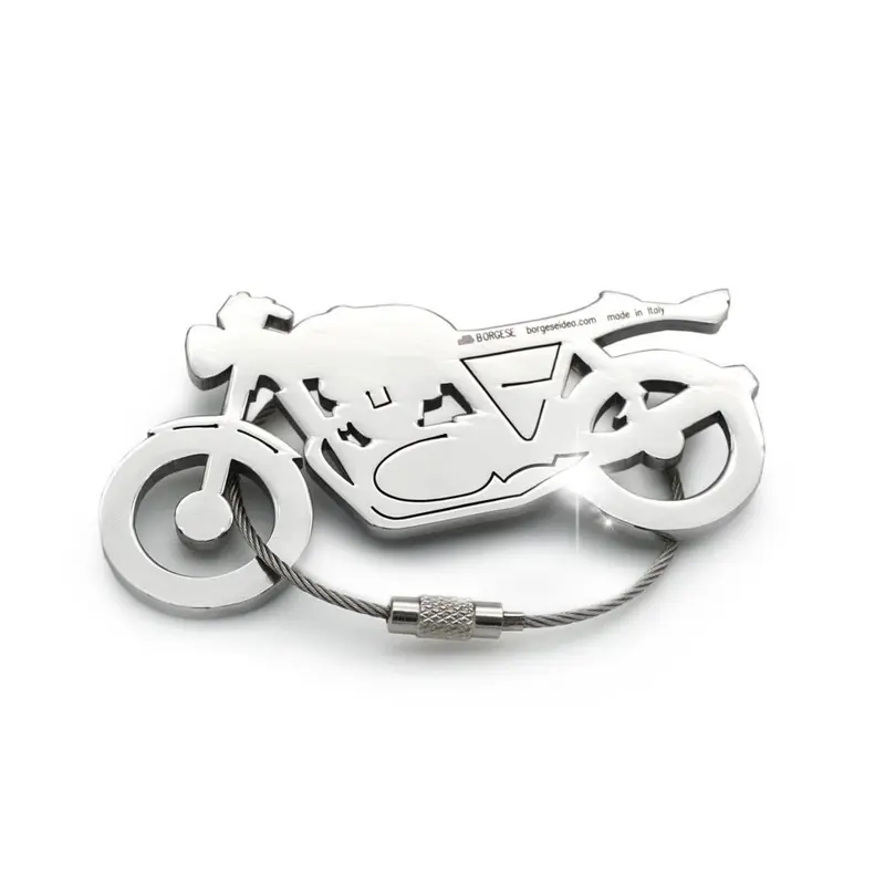 Portachiavi Motocicletta Royal Acciaio Inox Lucido Cod. S80B047