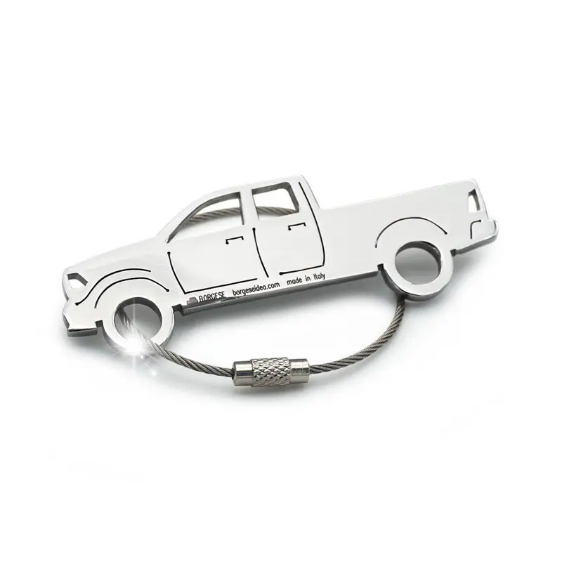 Portachiavi Pickup Dodge Ram Acciaio Inox Lucido Cod. S80B037