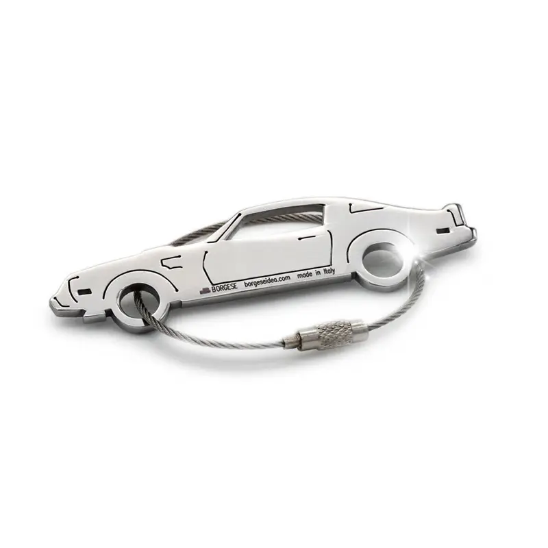 Portachiavi Pontiac Firebird Acciaio Inox Lucido Cod. S80B035