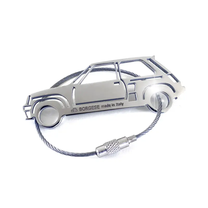 Portachiavi Renault 5 Turbo Acciaio Inox Lucido Cod. S80B128