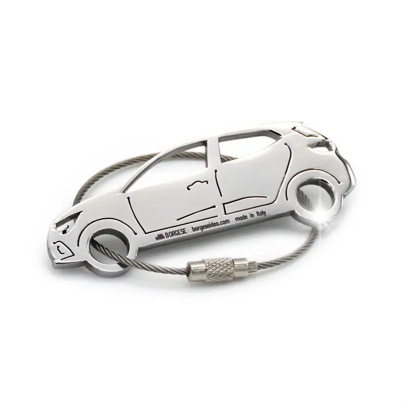 Portachiavi Renault Clio 2020 Acciaio Inox Lucido Cod. S80B039